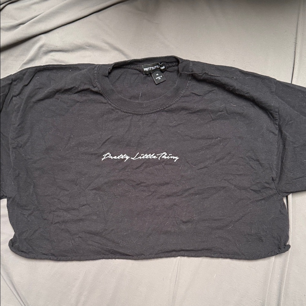 PrettyLittleThing Black Crop Top